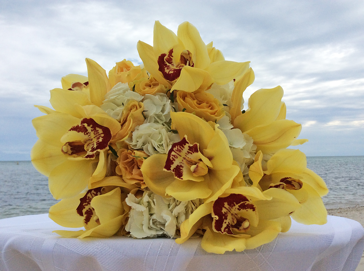 beach wedding in miami bouquet